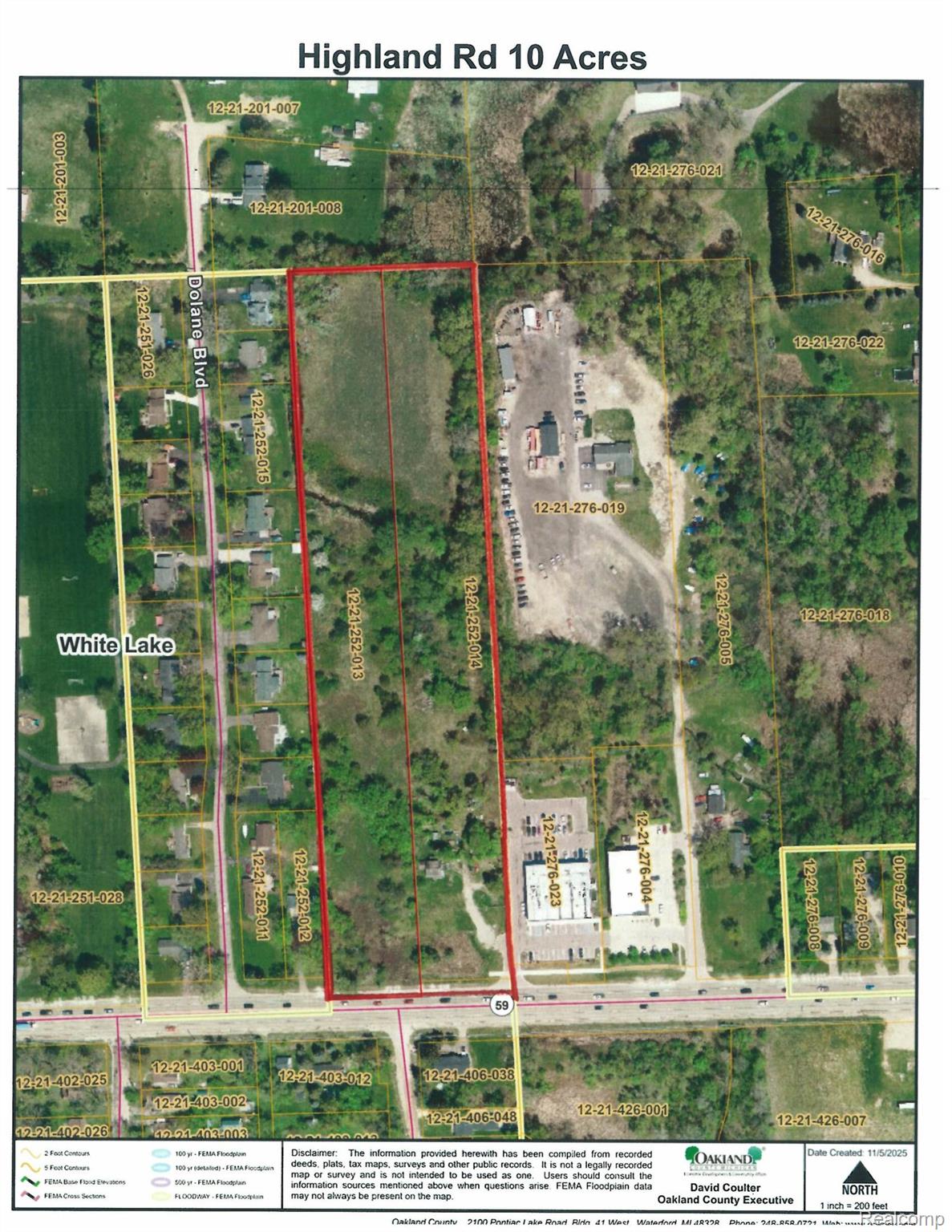 V/l Highland Road White Lake Charter Township MI 48383