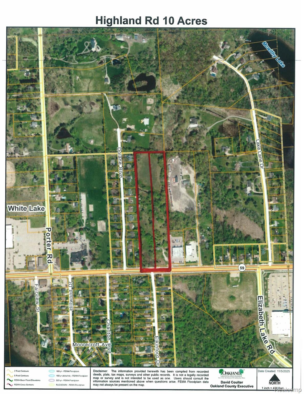 V/l Highland Road White Lake Charter Township MI 48383