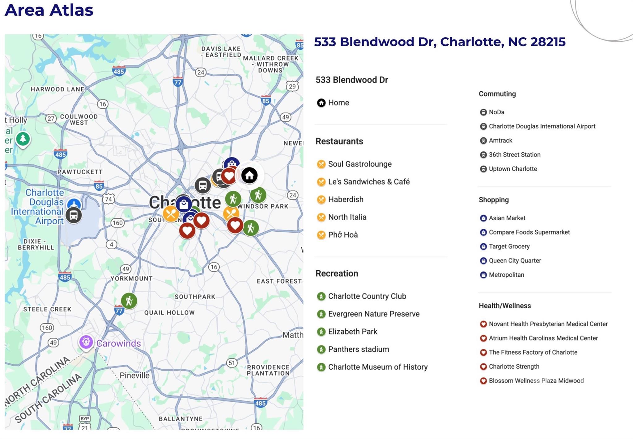 533 Blendwood Drive Charlotte NC 28215