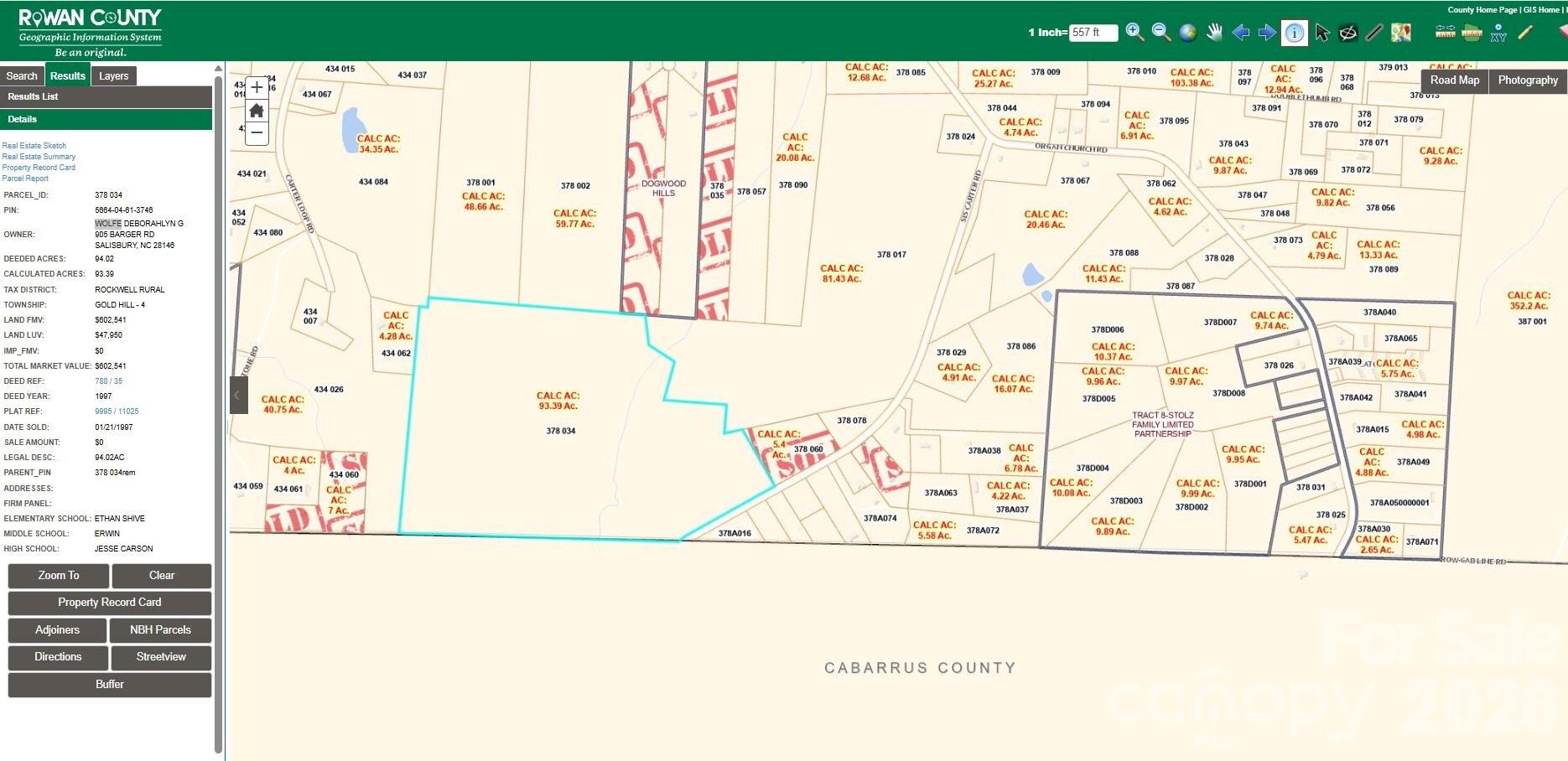 0 Sisk Carter Road Rockwell NC 28138