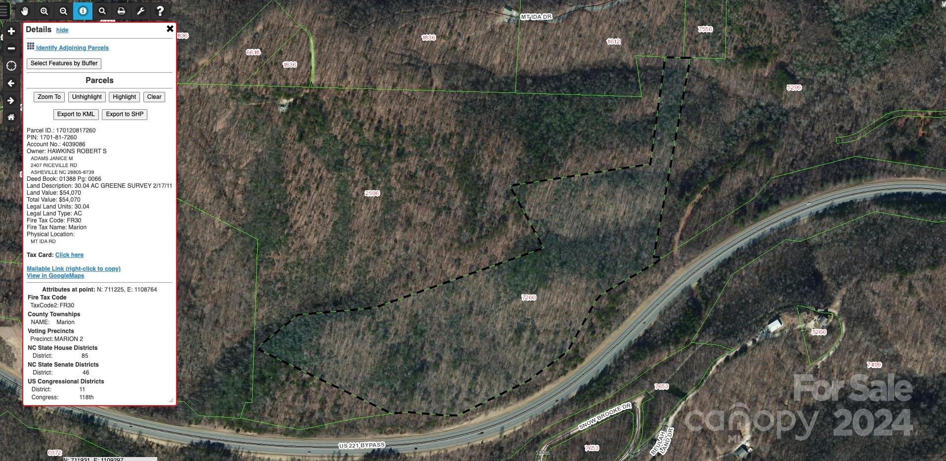 V/l Mount Ida Drive Marion NC 28752