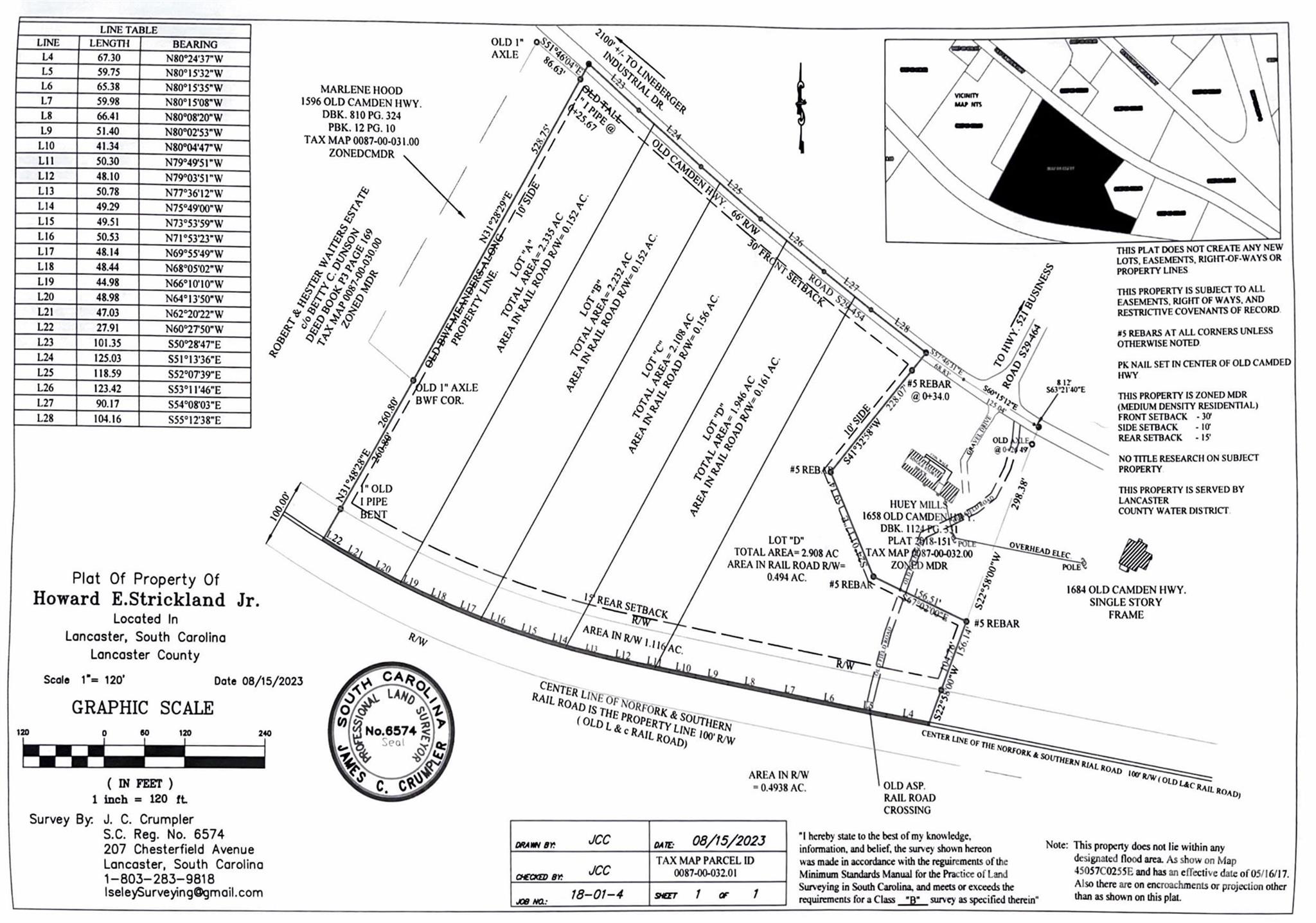 11.53 Acres Old Camden Highway Lancaster SC 29720