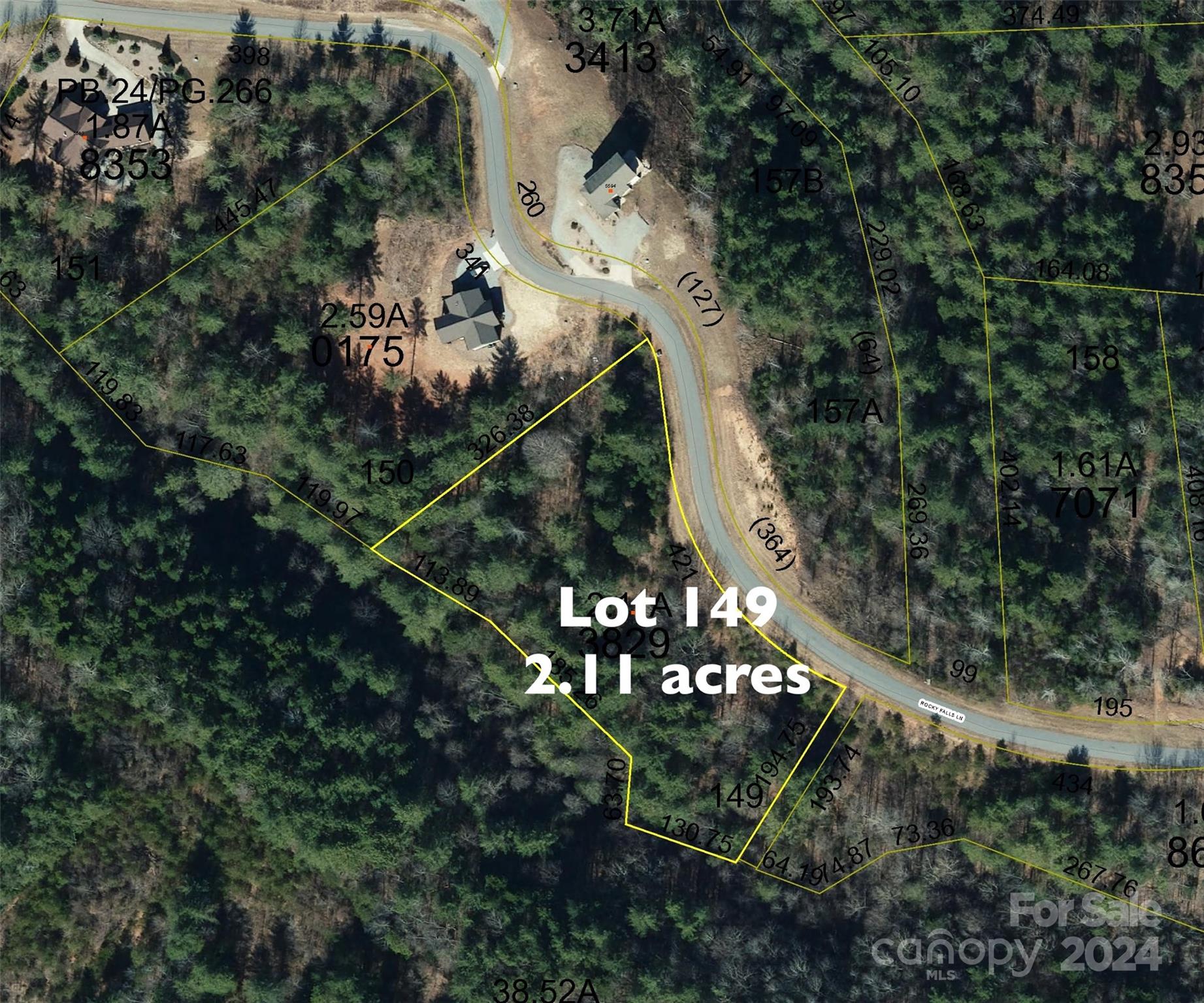 2.15 Acres, Lot 149, 5673 Rocky Falls Lane Lenoir NC 28645