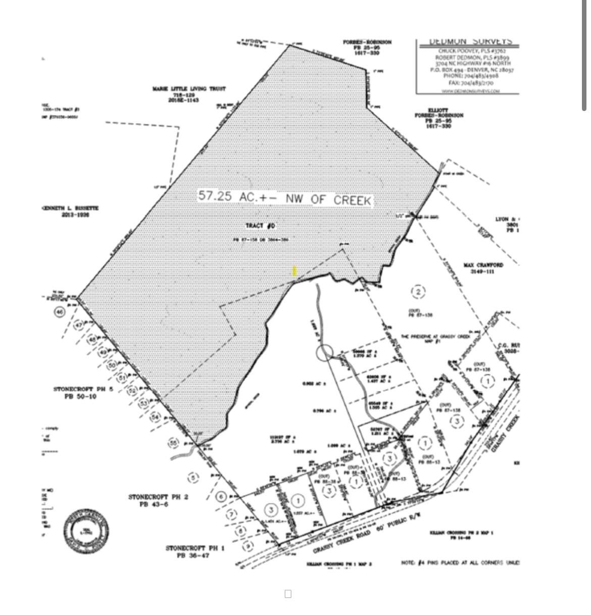 57+/- Acres Grassy Creek Road Denver NC 28037