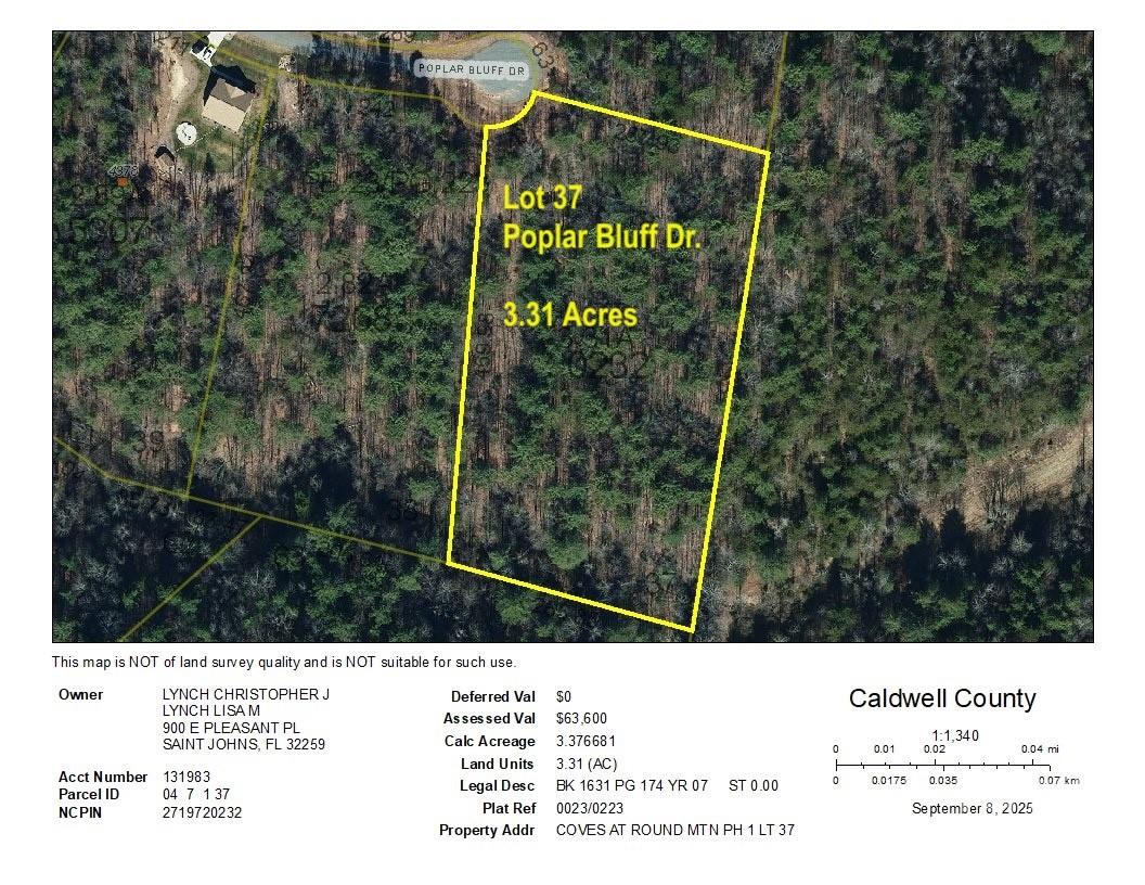 3.31 Acres, Lot 37 Poplar Bluff Drive SE Lenoir NC 28645