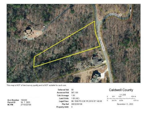 1.85 Acres, Lot 925 High Valley Way Lenoir NC 28645
