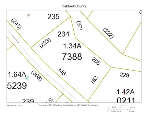 1.34 Acres, Lot 234 Waterfall Lane Lenoir NC 28645