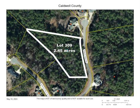 2.45 Acres, Lot 309, 1211 Winding Creek Way Lenoir NC 28645
