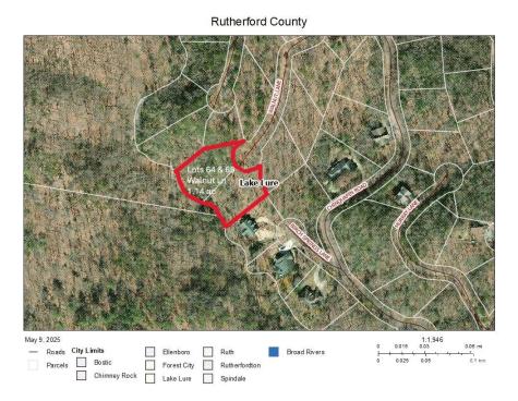 Lot 64 & 65 Walnut Lane Lake Lure NC 28746