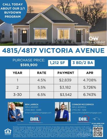 4815/4817 Victoria Avenue Charlotte NC 28269