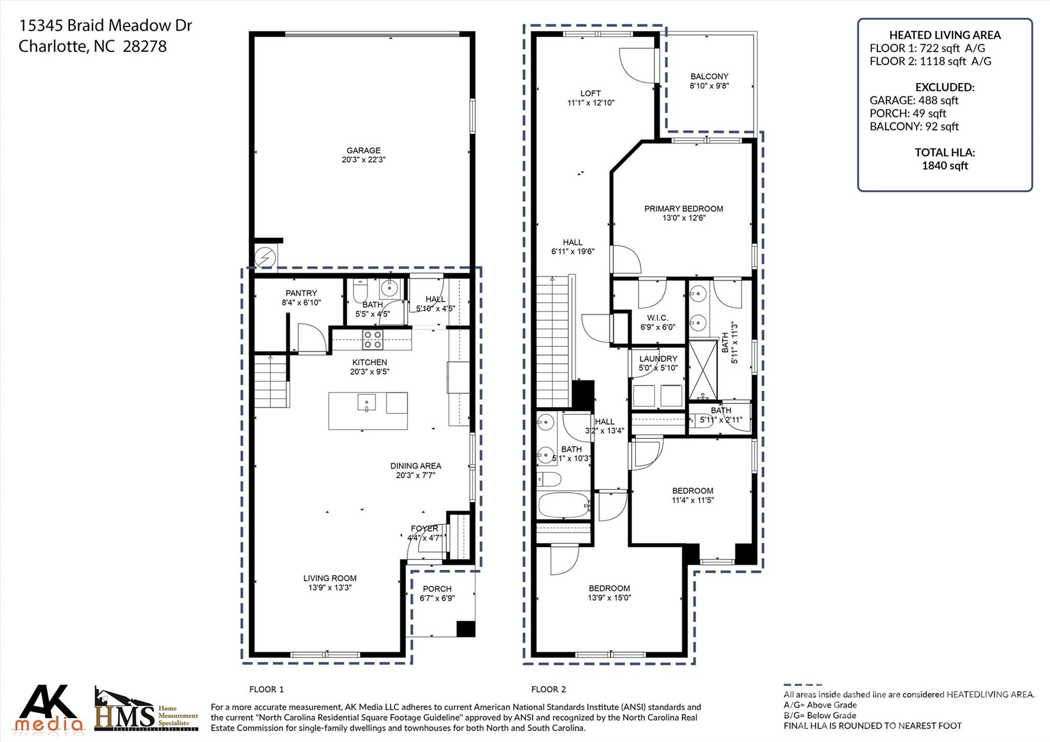 15345 Braid Meadow Drive Charlotte NC 28278