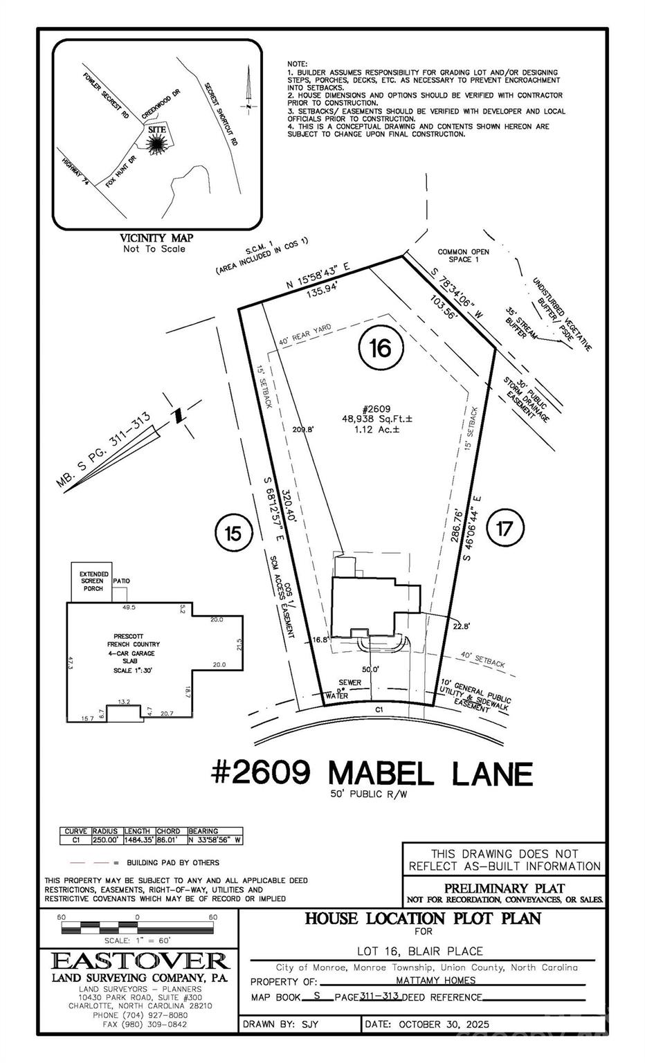 2609 Mabel Lane Monroe NC 28110