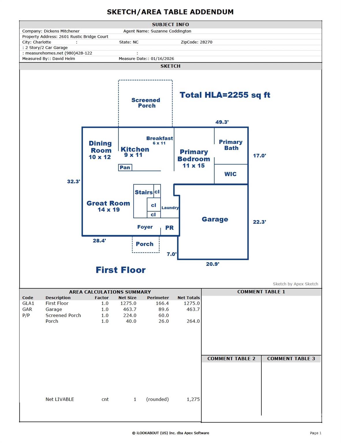 2601 Rustic Ridge Court Charlotte NC 28270