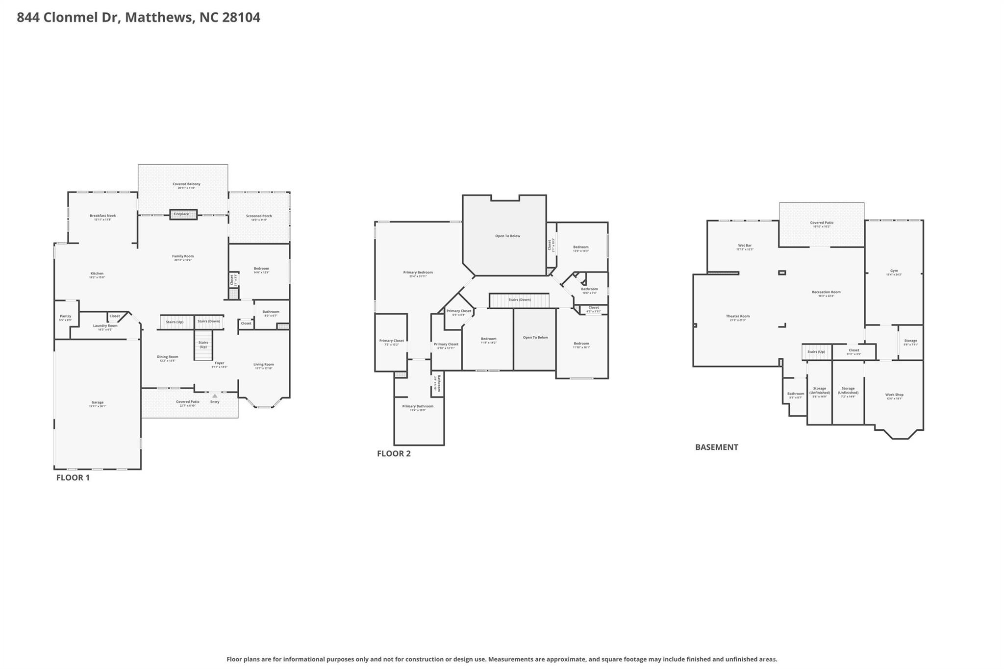 844 Clonmel Drive Matthews NC 28104