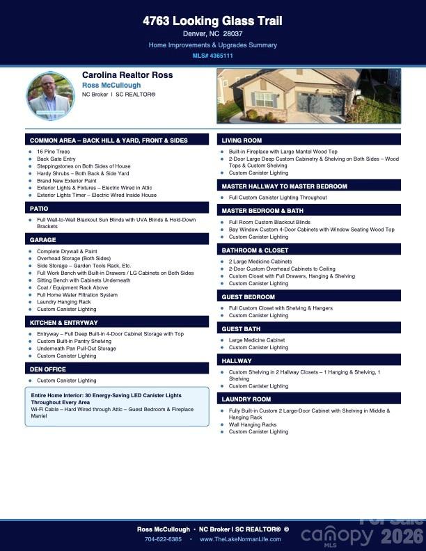 4763 Looking Glass Trail Denver NC 28037