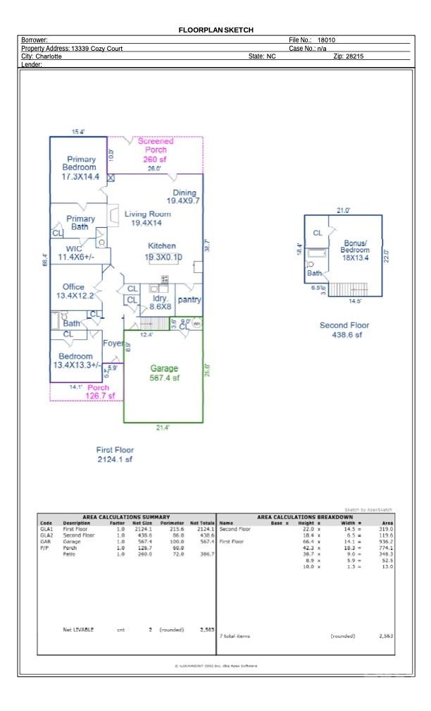 13339 Cozy Court Charlotte NC 28215