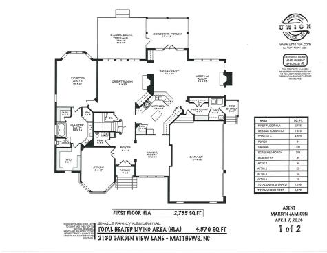 2130 Garden View Lane Matthews NC 28104