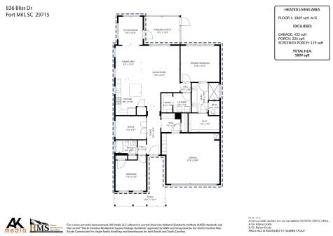 836 Bliss Drive Fort Mill SC 29715