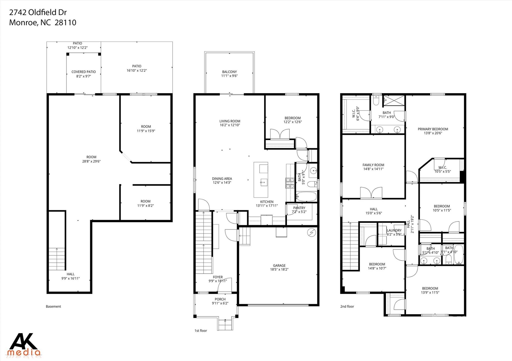 2742 Oldfield Drive Monroe NC 28110