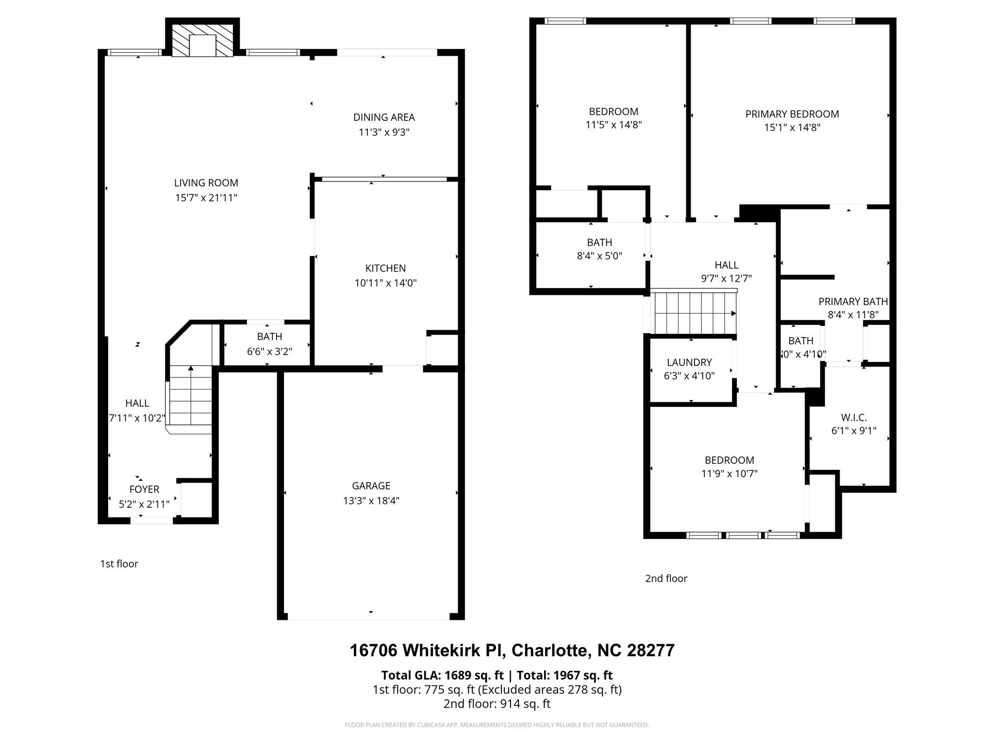 16706 Whitekirk Place Charlotte NC 28277