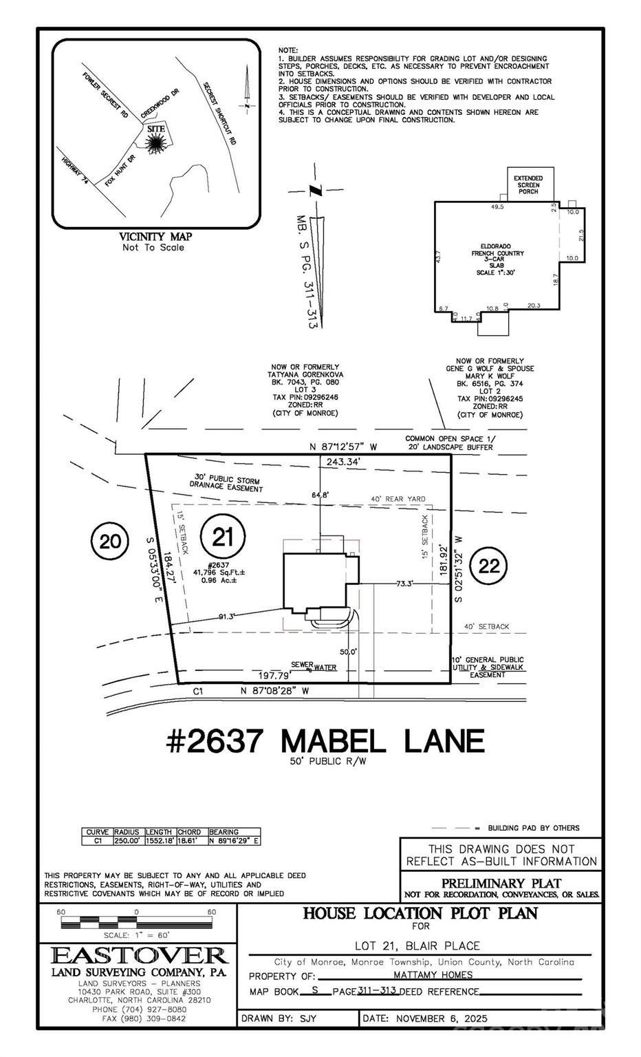 2637 Mabel Lane Monroe NC 28110
