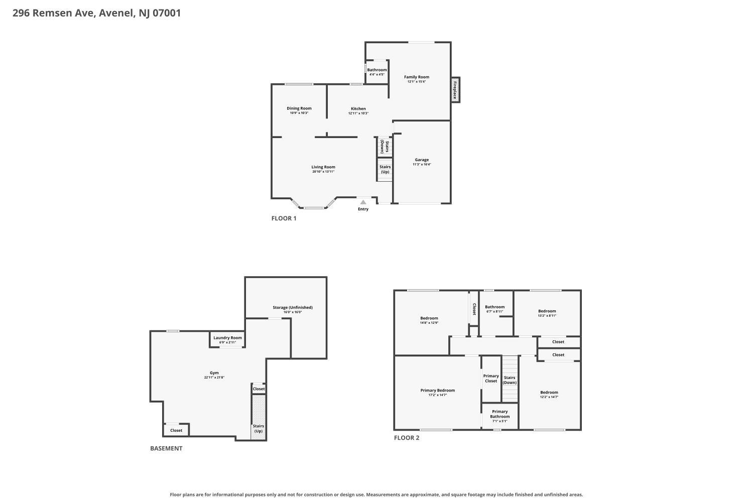 296 Remsen Avenue Avenel NJ 07001