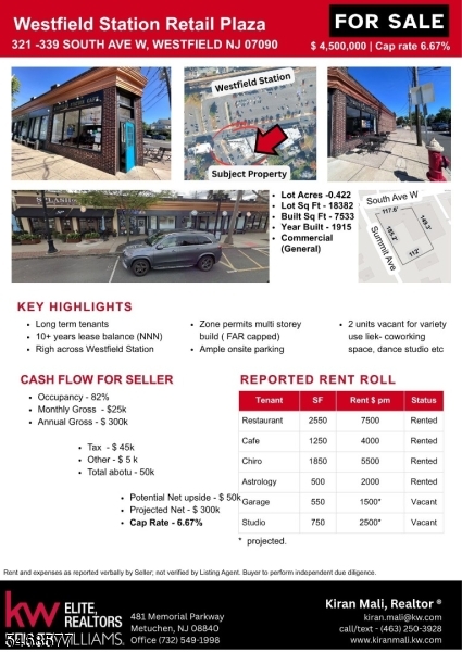 321 South Avenue Westfield NJ 07090