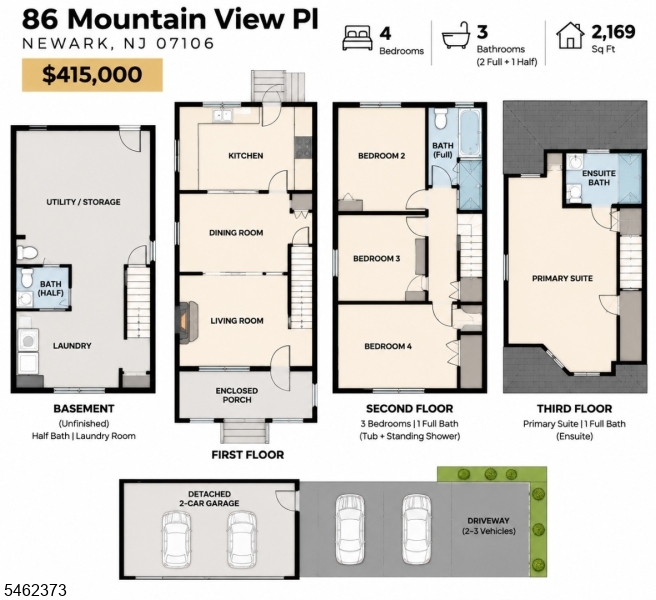 86 Mountain View Place Newark NJ 07106