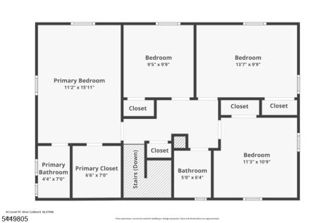 34 Cavell Place West Caldwell NJ 07006