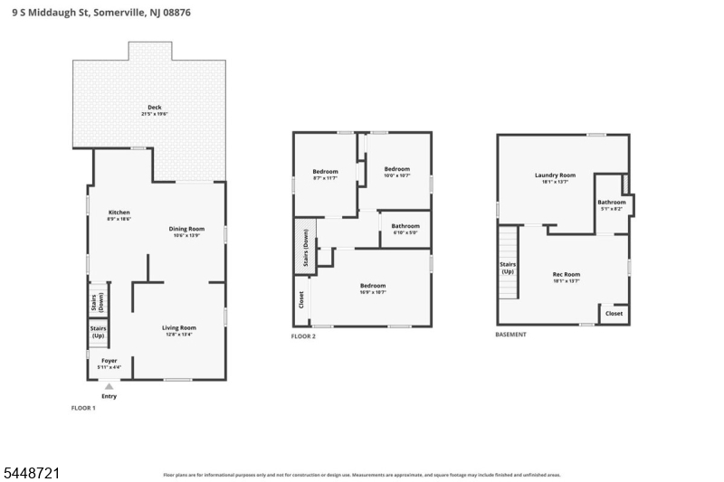 9 S Middaugh Street Somerville NJ 08876