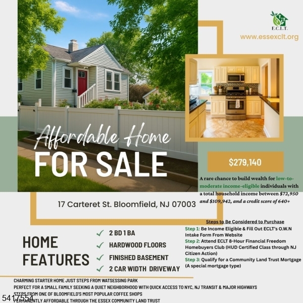 17 Carteret Street Bloomfield NJ 07003