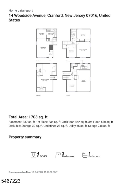 14 Woodside Avenue Cranford NJ 07016