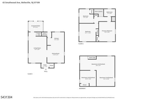 43 Smallwood Avenue Belleville NJ 07109