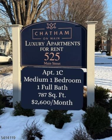 525 Main Street - Apt. 1c Chatham NJ 07928