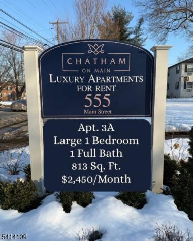 555 Main Street - Apt. 3a Chatham NJ 07928