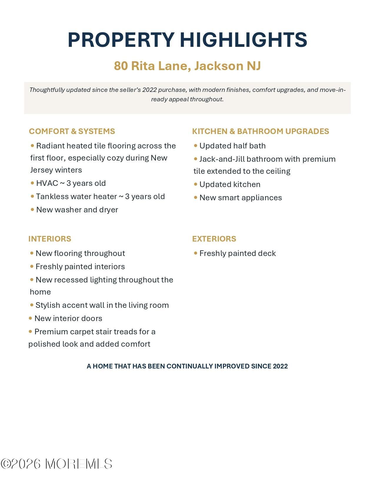 80 Rita Lane Jackson NJ 08527