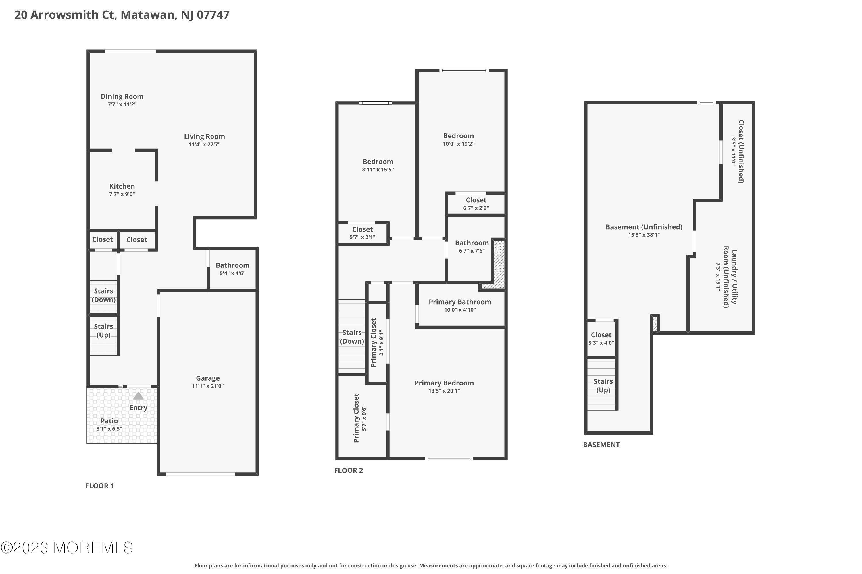 20 Arrowsmith Court Matawan NJ 07747