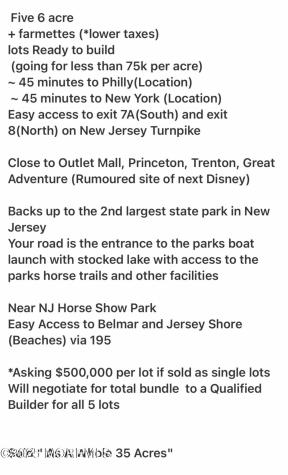 110 Imlaystown Hightstown Road Upper Freehold NJ 08501