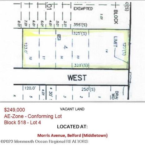 0 W Morris Avenue Belford NJ 07718
