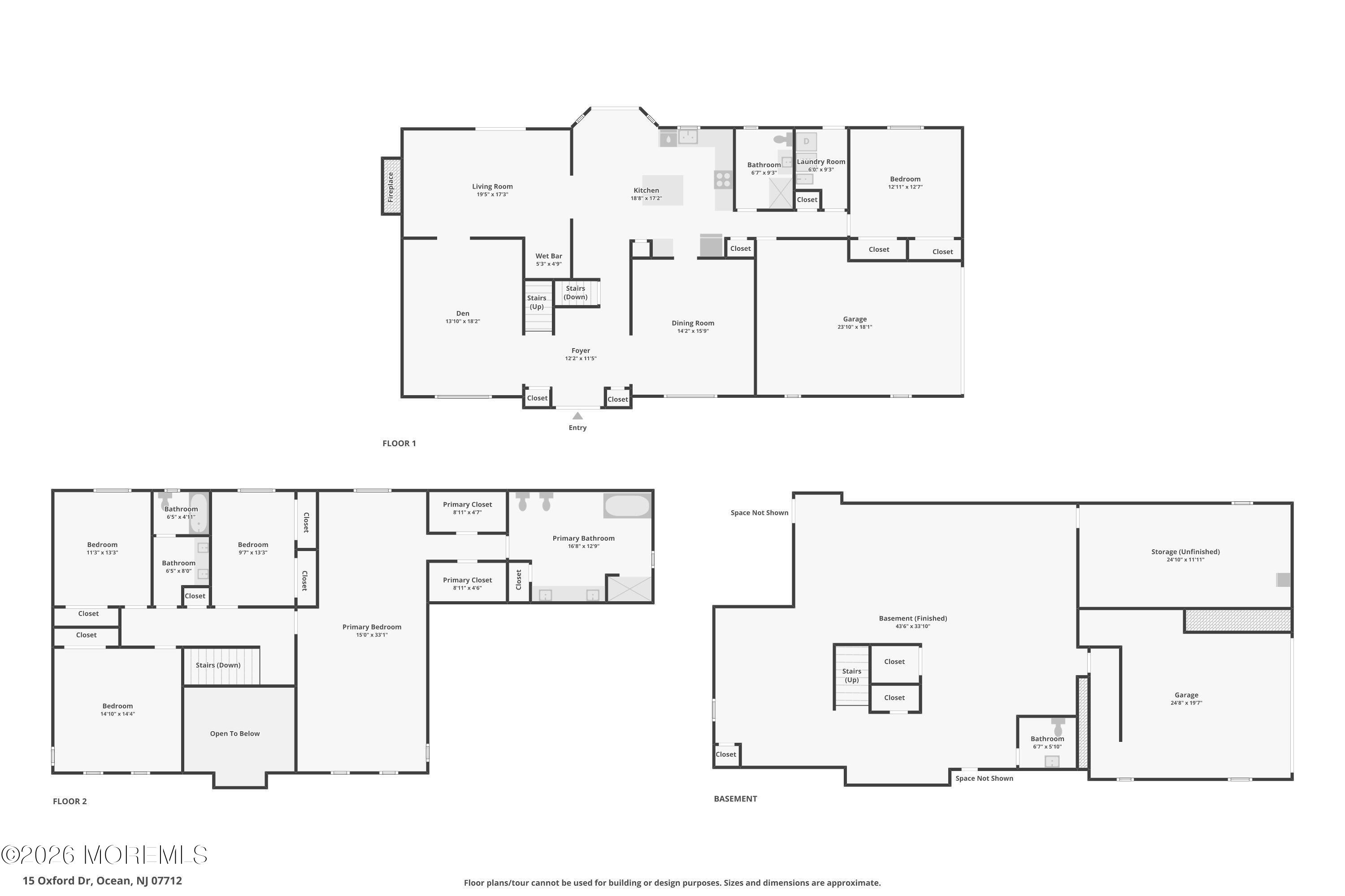 15 Oxford Drive Ocean Twp NJ 07712