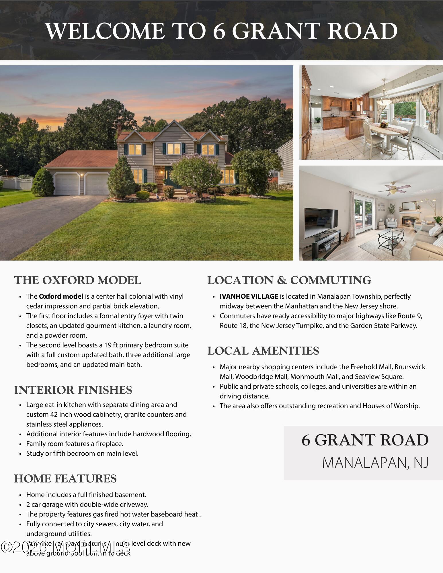 6 Grant Road Manalapan NJ 07726