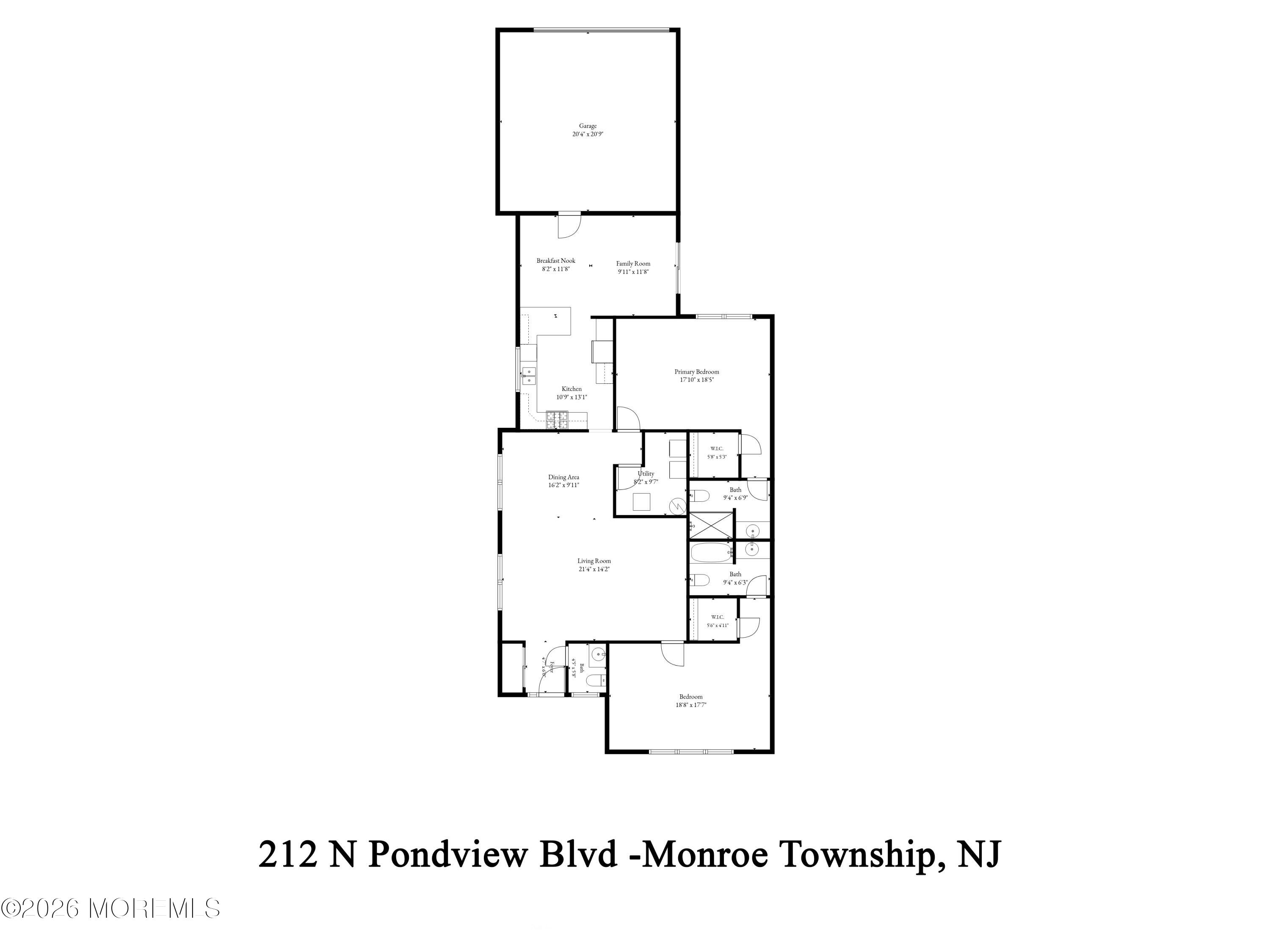 212 N Pondview Boulevard Monroe NJ 08831