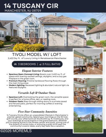 14 Tuscany Circle Manchester NJ 08759