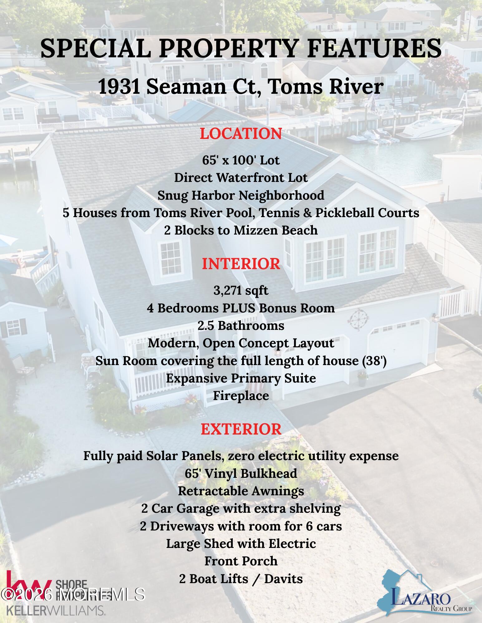 1931 Seaman Court Toms River NJ 08753