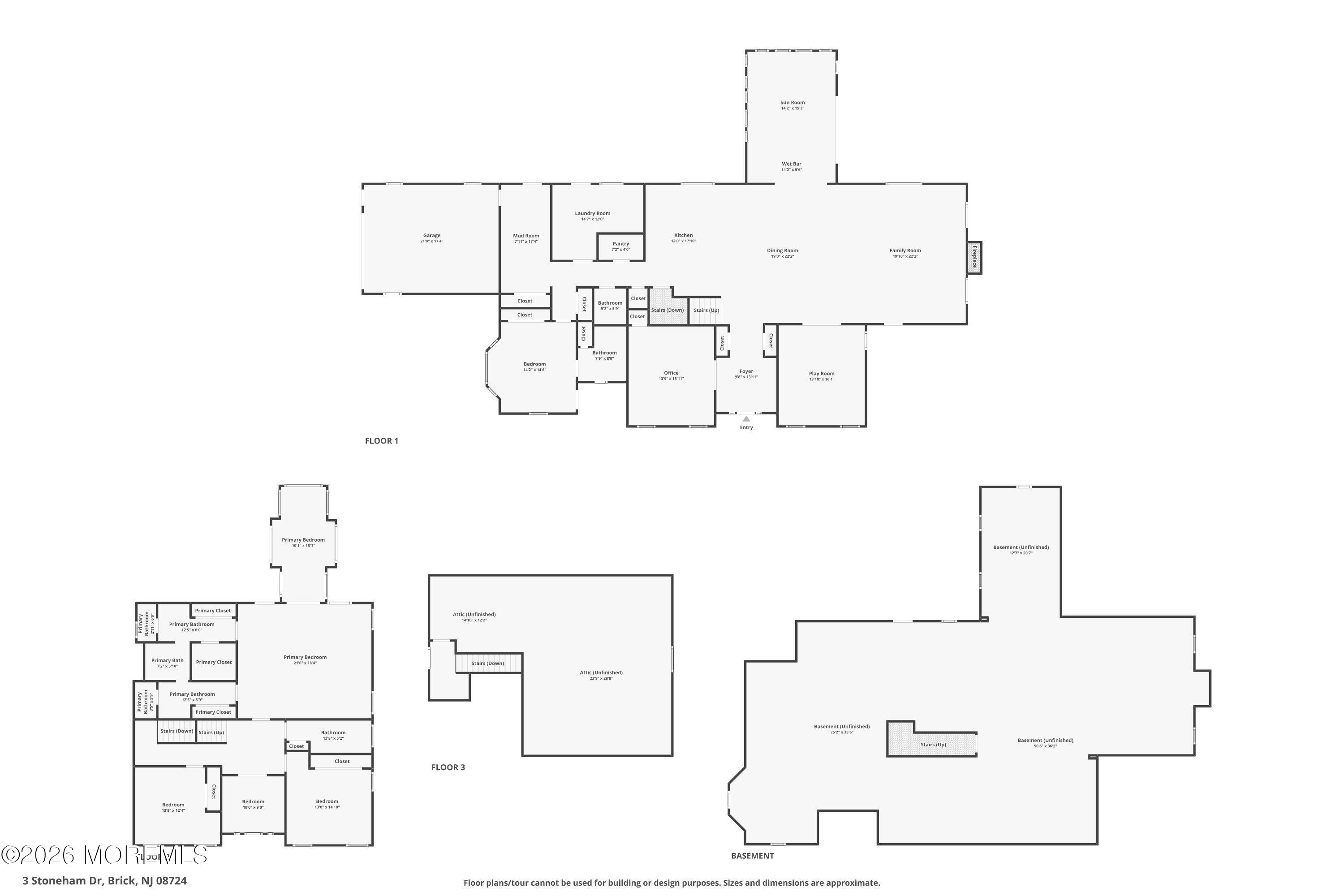 3 Stoneham Drive Brick NJ 08724