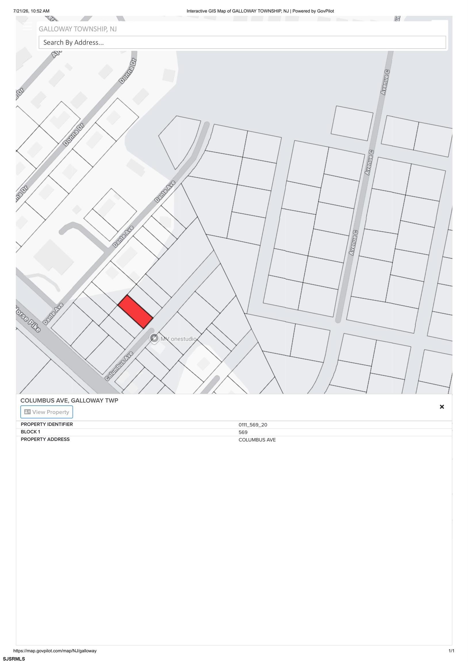 0 Columbus Avenue Galloway Township NJ 08205