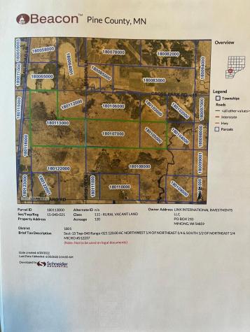 Tbd Cross Park Road Hinckley MN 55037