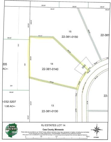 Tbd Lot 14 My Abbys Way Lane SW Pequot Lakes MN 56472