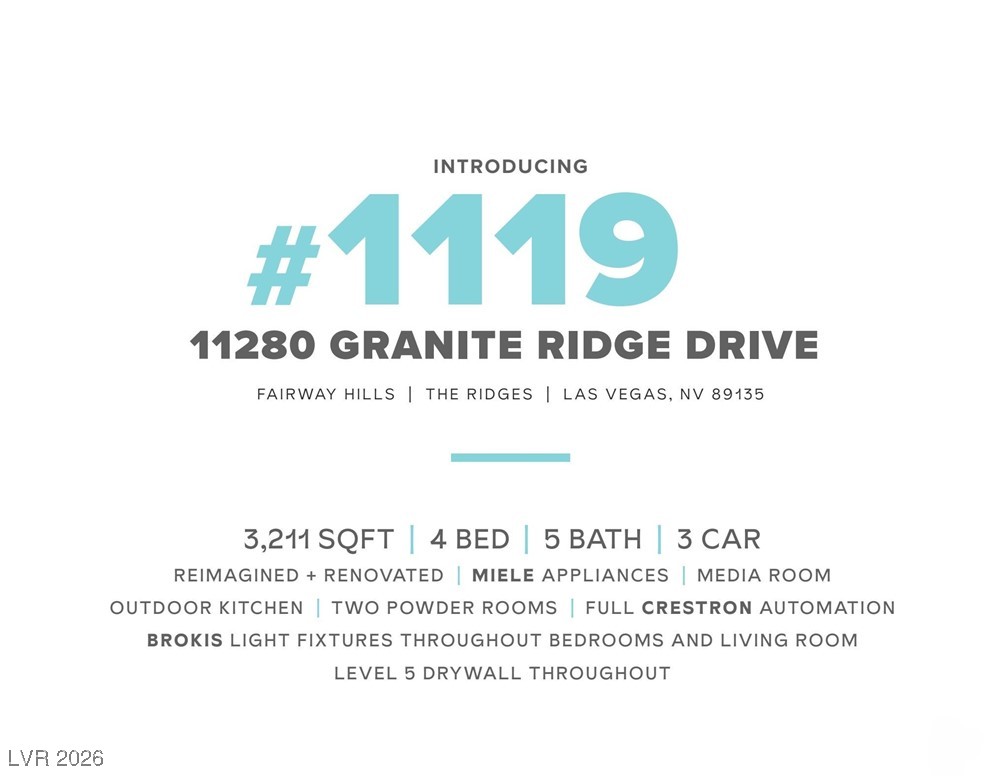 11280 Granite Ridge Drive 1119 Las Vegas NV 89135