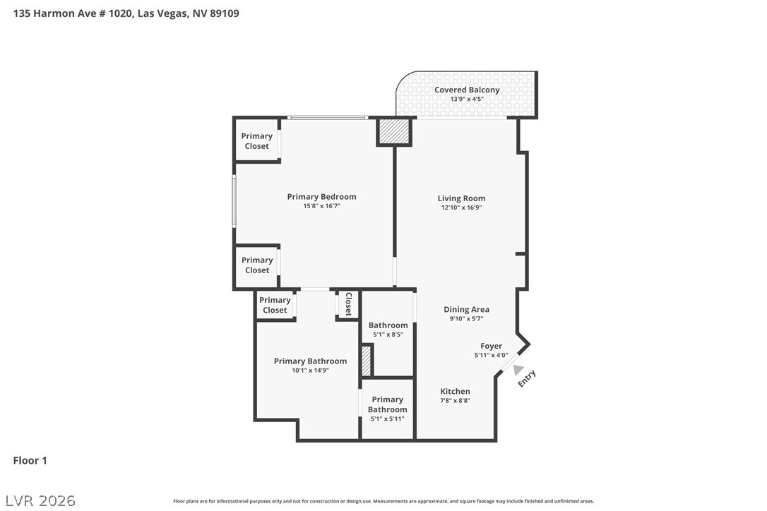 135 East Harmon Avenue 1020 Las Vegas NV 89109
